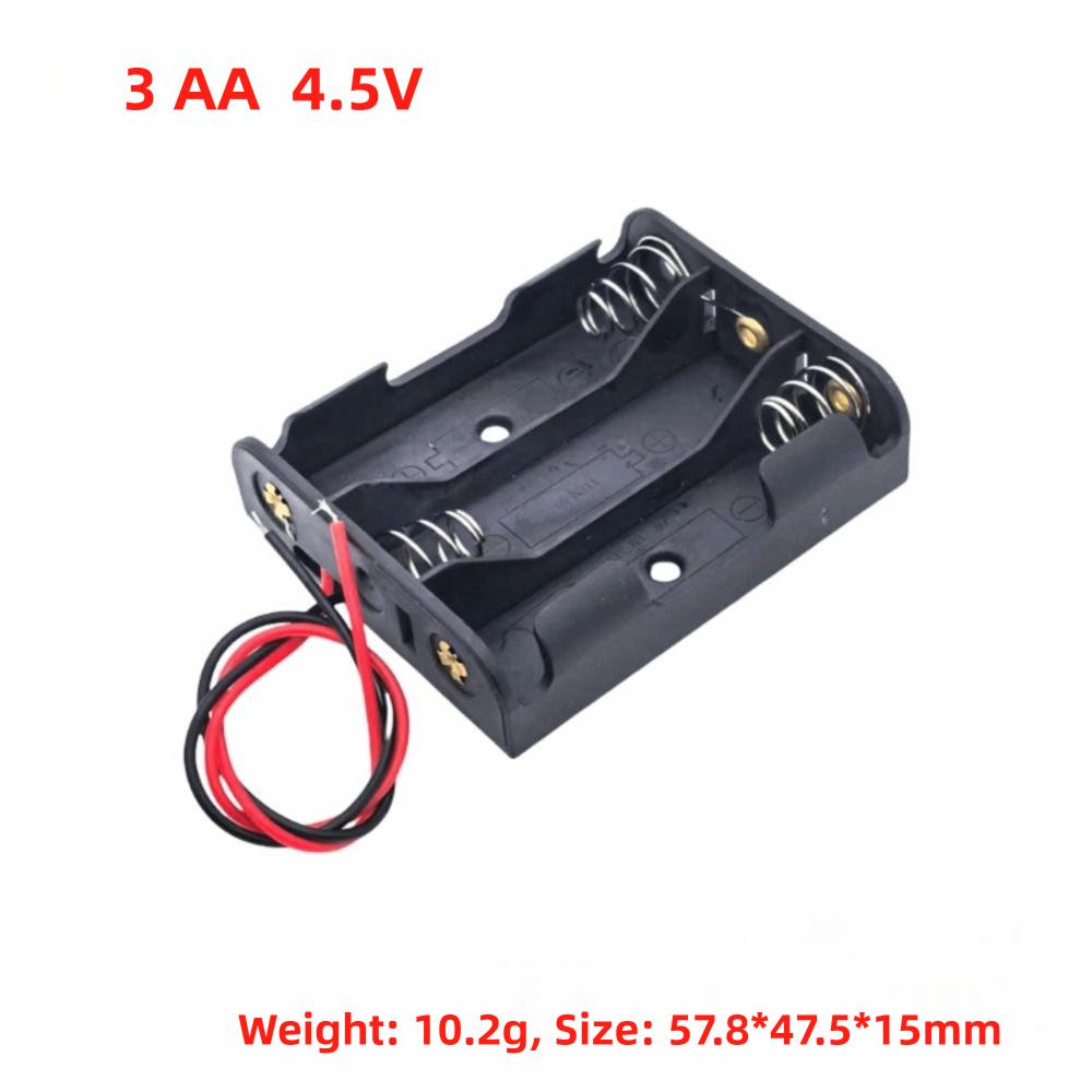 Custodia per Batteria con 1/2/3/4/5/6 Scomparti in Plastica Scatola per Batterie Organizzazione Batterie
