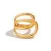 Wide Geometric Oval Luxury Metal Bracelet