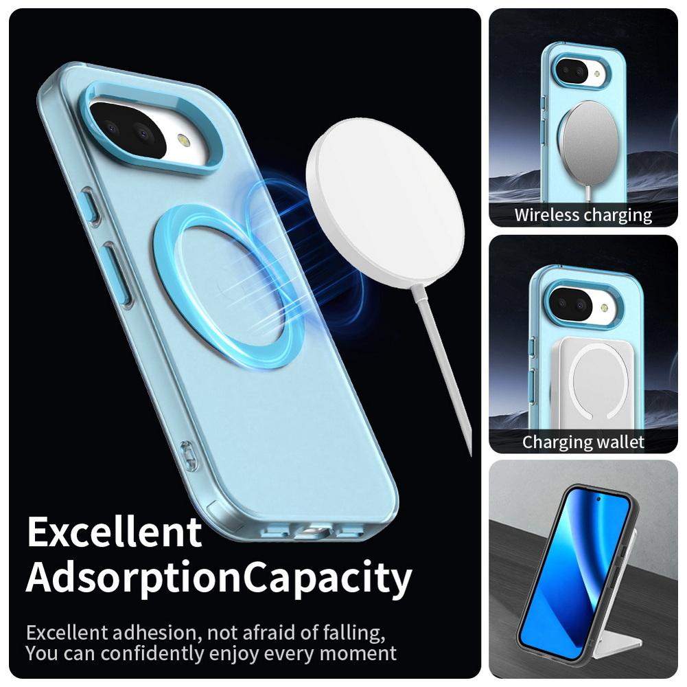 Transparent Candy Colorful Magnet Adsorption Case For Pixel 10a 10 Pro XL 10 Google Pixel 9a 9 pro xl 8 pro Protective Cover