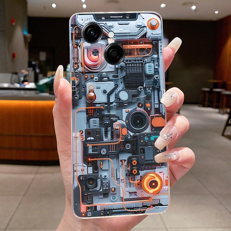 For Tecno Spark Go 1 Case Pop9 Luxury Dragon Cute Cool Boys Girls Transparent Back Cover Techno Spark Go 1 1s Pop 9 Phone Case