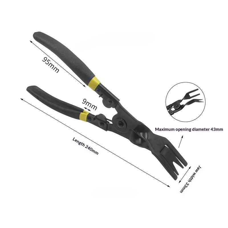 Car Fastener Remover Clip Pliers 1Pcs Labor Saving Anti-Rust Trim Rivet Removal Pry Tool for Dashboard Repair Work