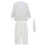 Completo da Bambino Primavera Nuovo Set Smoking Formale per Ragazzo Blazer Cravatta Pantaloni Set per Pianoforte Presentatore Discorso Cerimonia Outfit Scolastico Bambino Piccolo 8 10 Anni