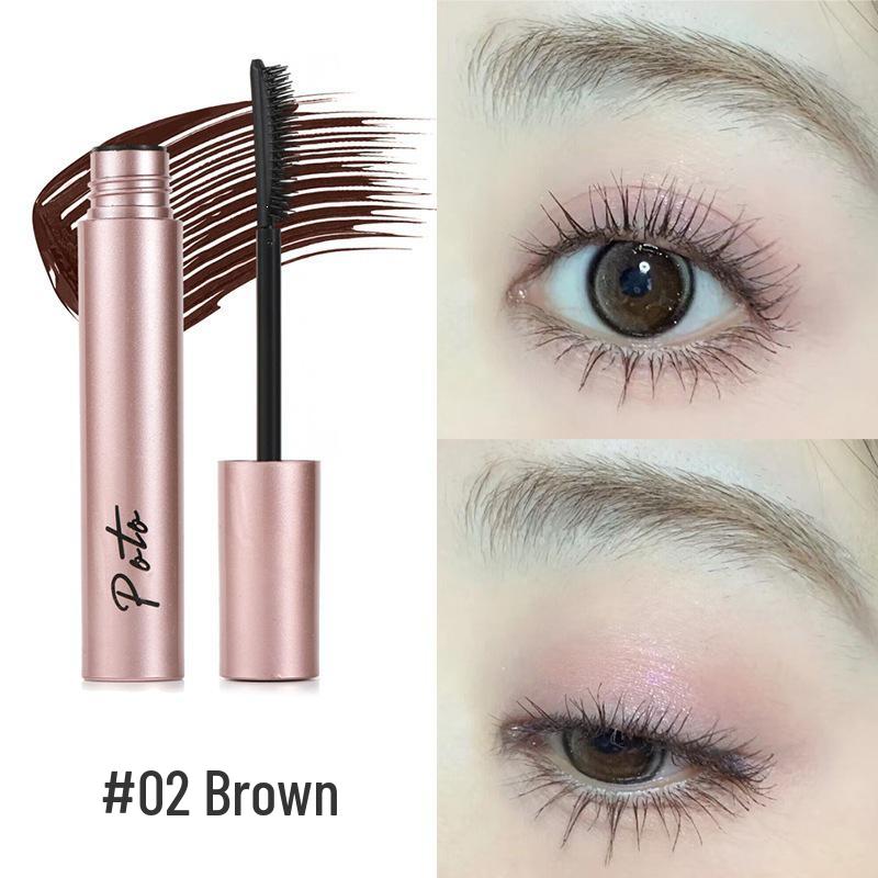In Stock: POTO Little Sun Lengthening & Curling Mascara - Waterproof, Natural, Long-Lasting, Smudge-Resistant