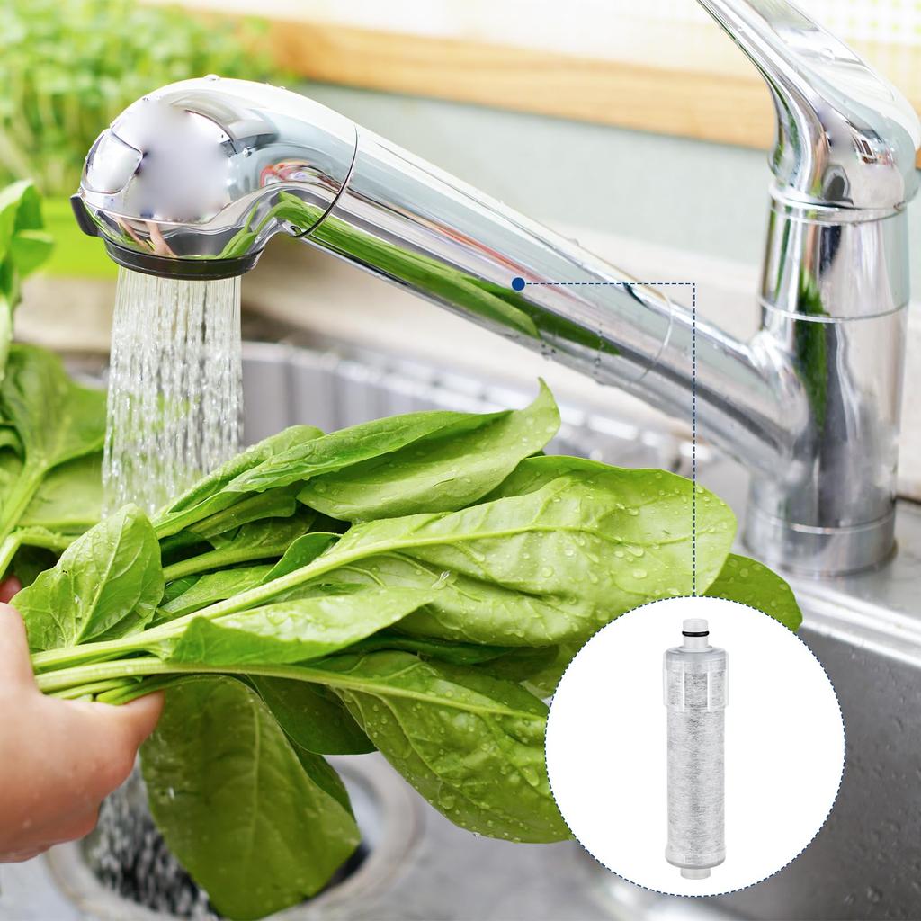 Replacement Water Purification Cartridge Set of 3 Water Purification Faucet Replacement Cartridge Water Purifier Antibacterial High Chlorine Removal