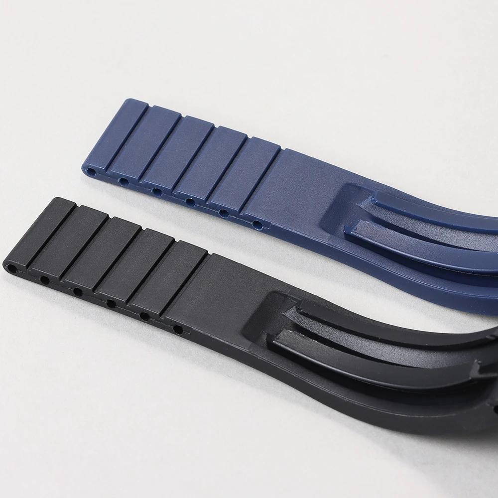 20mm TPU Silicone Bracelet for Rolex Submariner Watch Band for GMT Daytona Oyster Flex Metal Buckle Replacement Strap 20MM