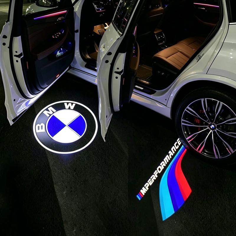 For BMW M 2026 New 4Pcs Led Car Door Light Welcome Projector Logo Ghost Shadow Lamp For BMW M 3 5 6 7 1 Series Z4 X1 X3 X4 X5 X6 Emblem E46 E36 E34