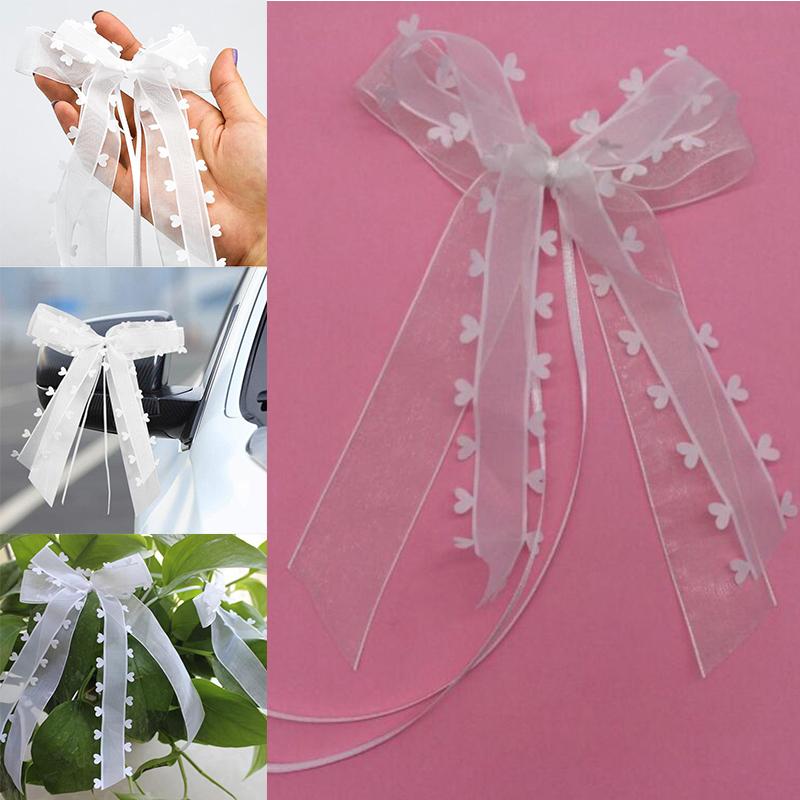 30Pcs/pack Wedding Bowknots Ribbon Bows Ribbon Bow Mini Cars Chairs Cloth Party Holiday Wedding Arch Vase Photo Prop Decoration