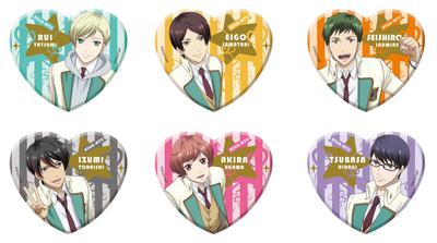 TV Anime Acrylic Badge BOX Star-Mu Heart-shaped Lamé Vol.3
