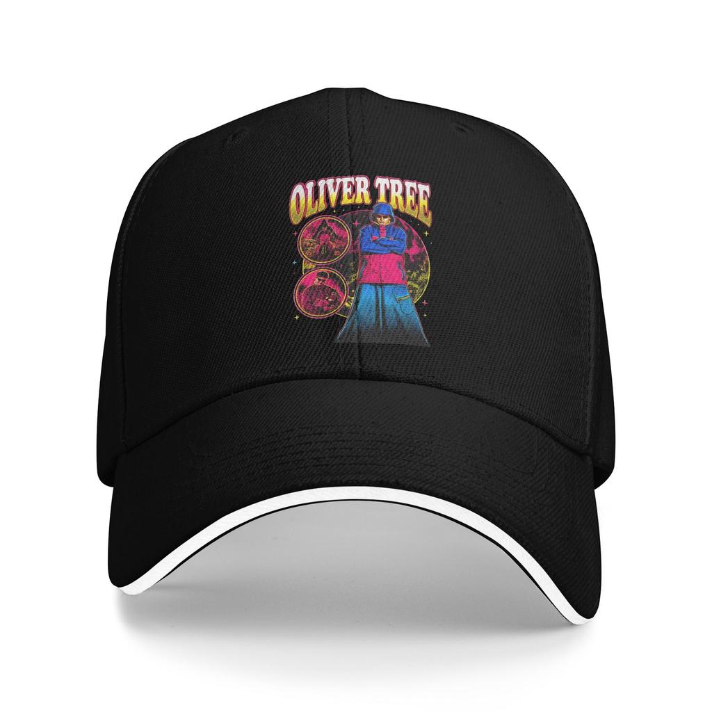 Oliver Tree Rapper Rip Baseball Caps Retro Sandwich Hat Unisex Women Breathable Sun Hat Fishing
