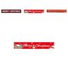 Vibrant Christmas Flags For Festive Decoration Square Shaped Polyester Banners