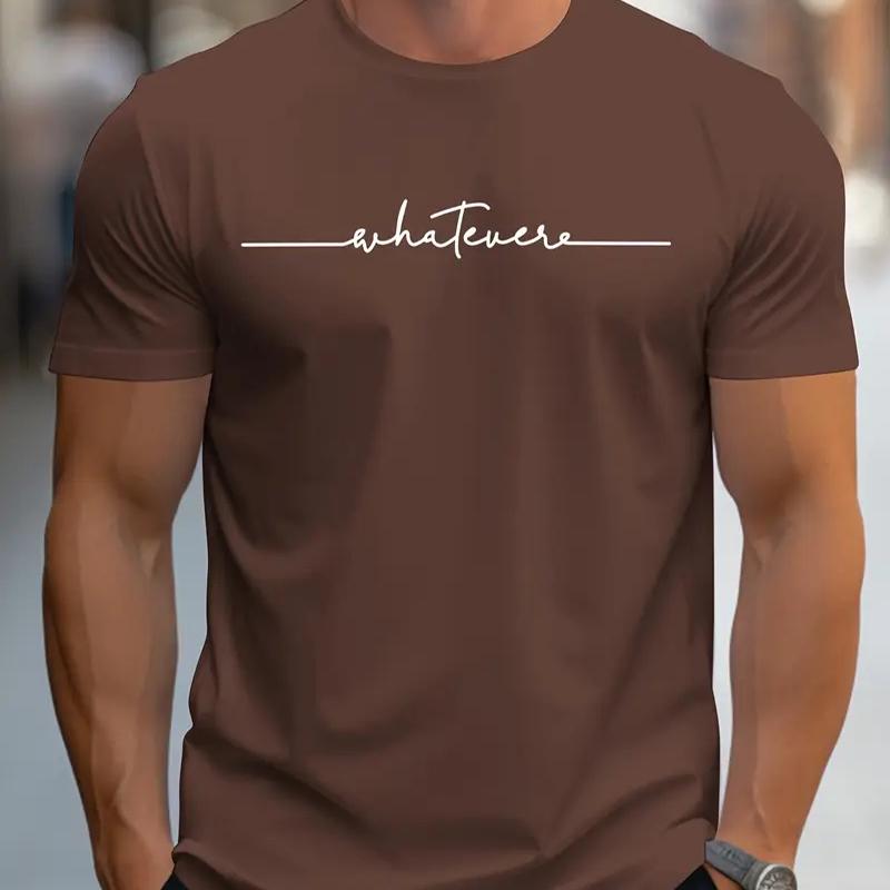 New Summer Men's Fashion T-shirt Personality Basics Printed Men's T-shirt Top