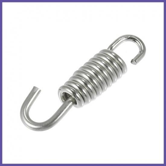 Gancho de Mola para Tubo de Escape de Motor 40mm 157" Aço Inoxidável Tom Prateado