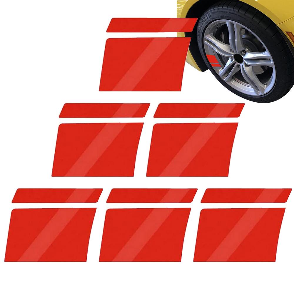 

Rim Protector For Car Wheels Self-Adhesive Reflective Decals Wheel Reflective Tape Car Strong Reflective Stickers Reflective червоний