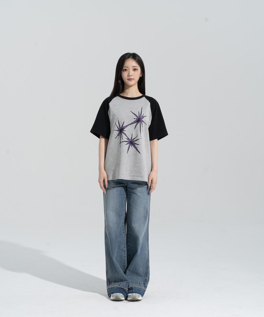 Peijeuhwaiteu [Phase_5] Flare Raglan Shortsleeves _Melange / 8802026-St20