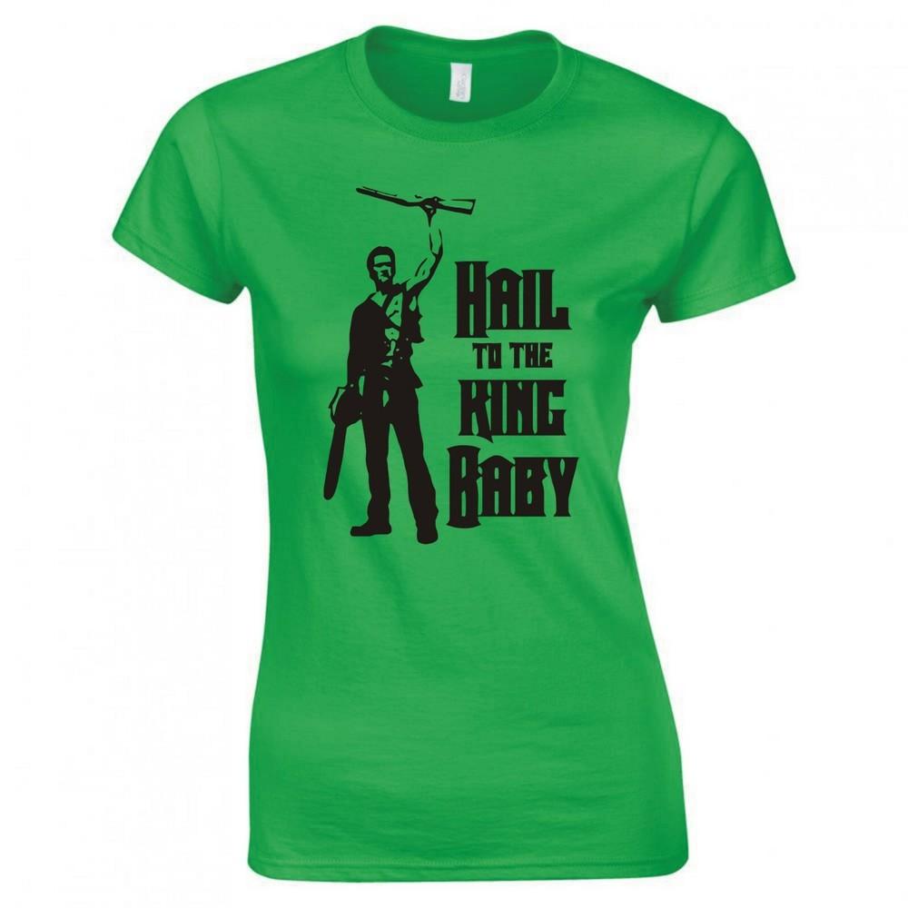 Inspired By The Evil Dead Hail To The King Baby Ladies Skinny Fit Tshirt
