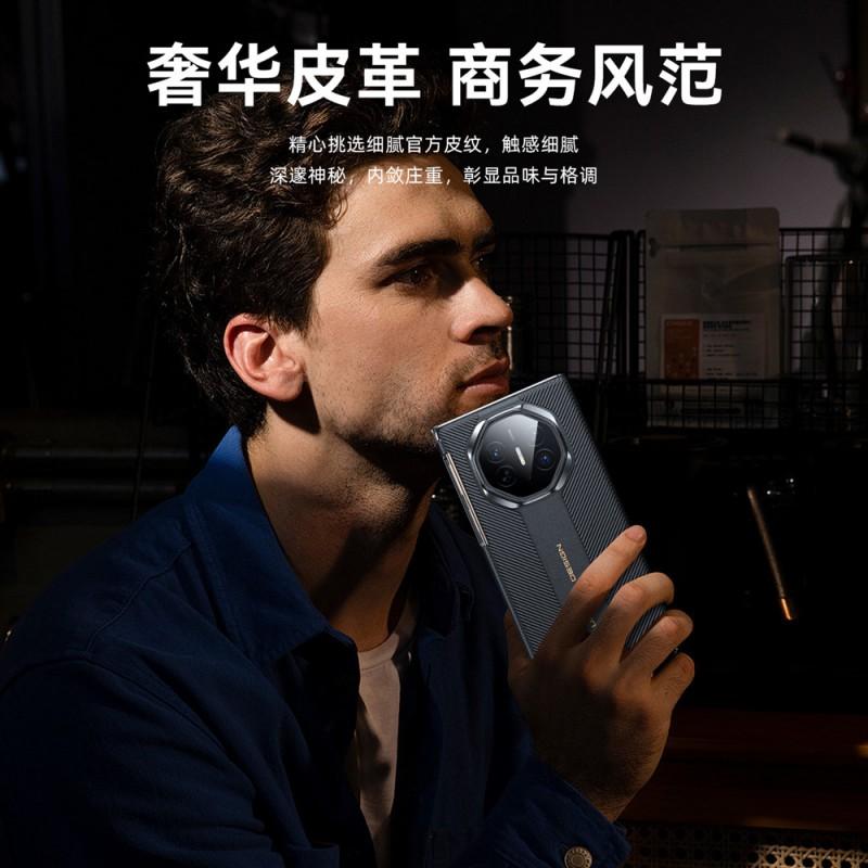 Premium Electroplated Leather Case Mate X3 With Dual-Axis Magnetic Snap Shockproof Stand Heat Dissipation