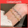 Sternschmuck Sternform Zirkon Armband Mit Gold-Finish Für Frauen Geschenkideen
