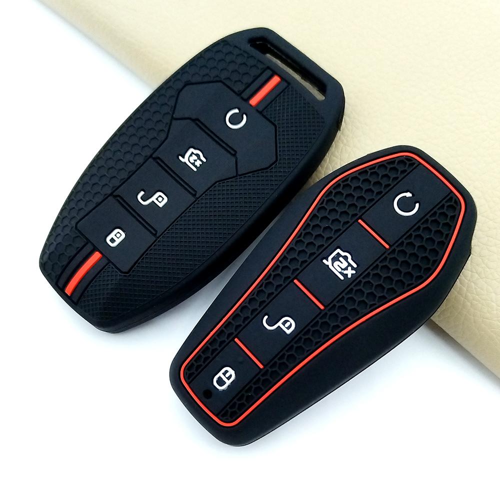 Silicone Car Key Case Cover For Byd Han Ev Tang Dm/Qin Plus/Song Pro/Max/Yuan Dolphin E2 Protector Auto Key Car Accessories