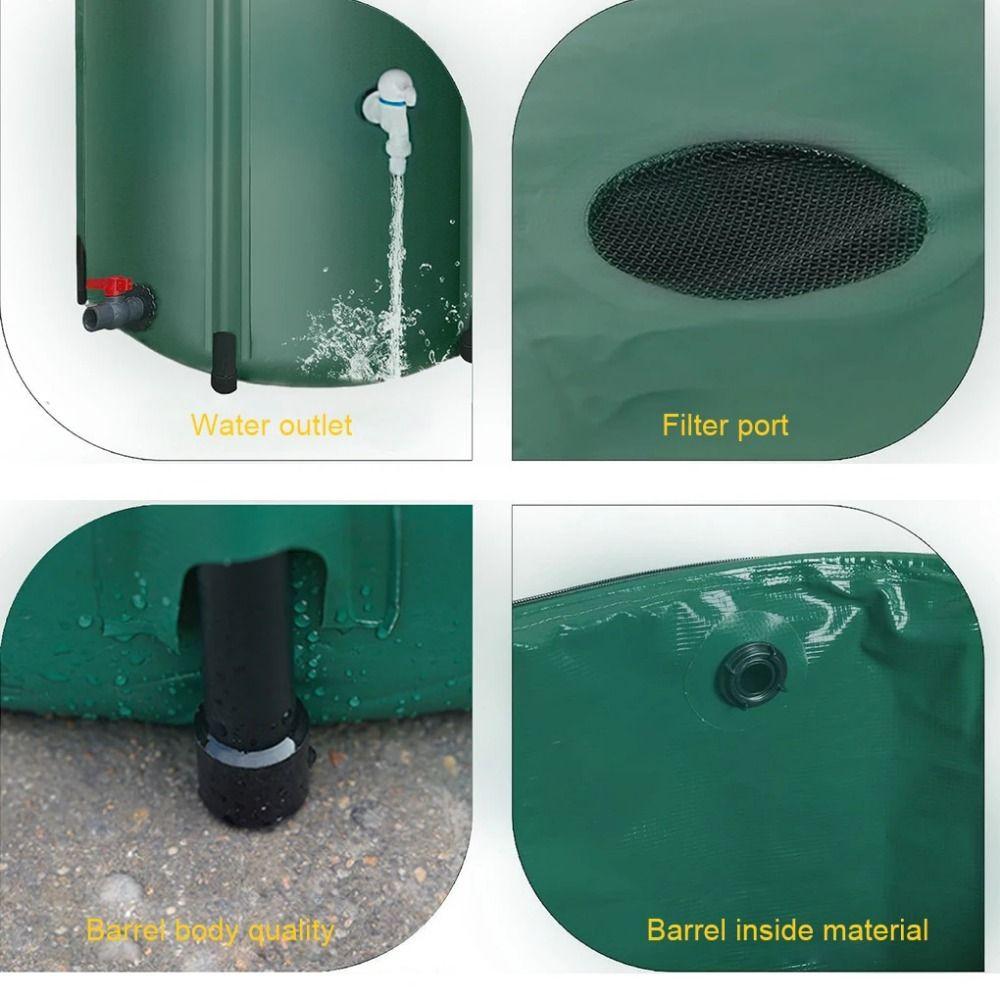 Durable Collapsible Rain Barrel 50-500L Garden Water Catcher Water Storage Container  Garden Tools