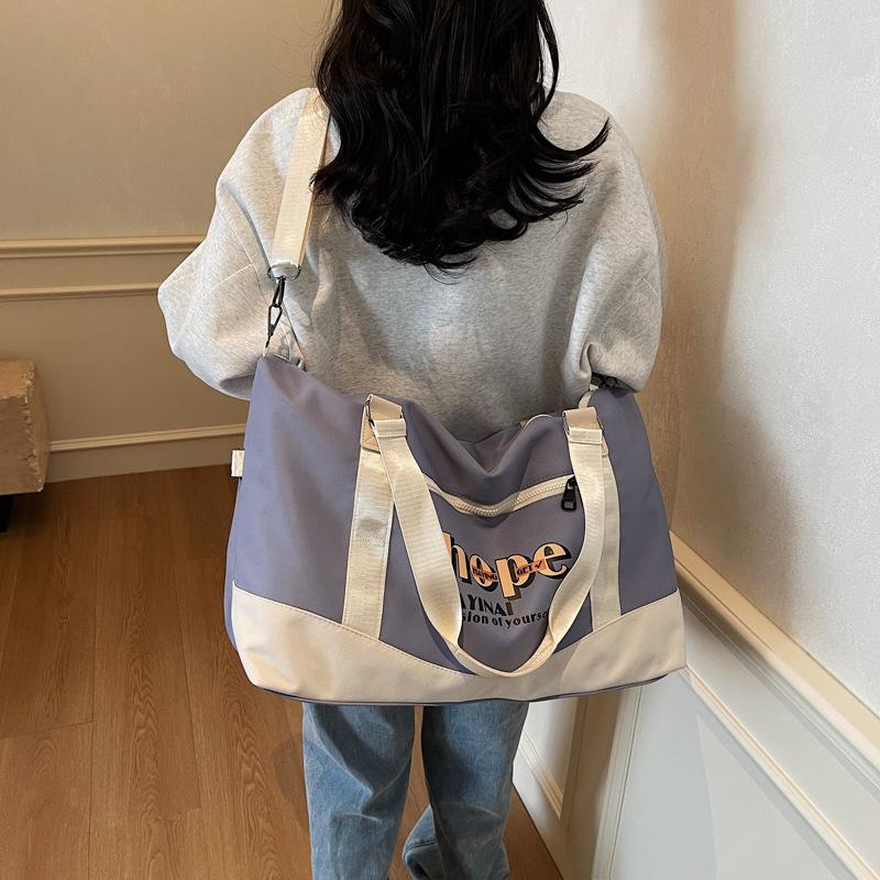 Sport Fitness Tasche neue Mode Retro Lässig Ausgehen Aufbewahrungstasche Einfach Amerikanisch Große Kapazität Umhängetasche Reise