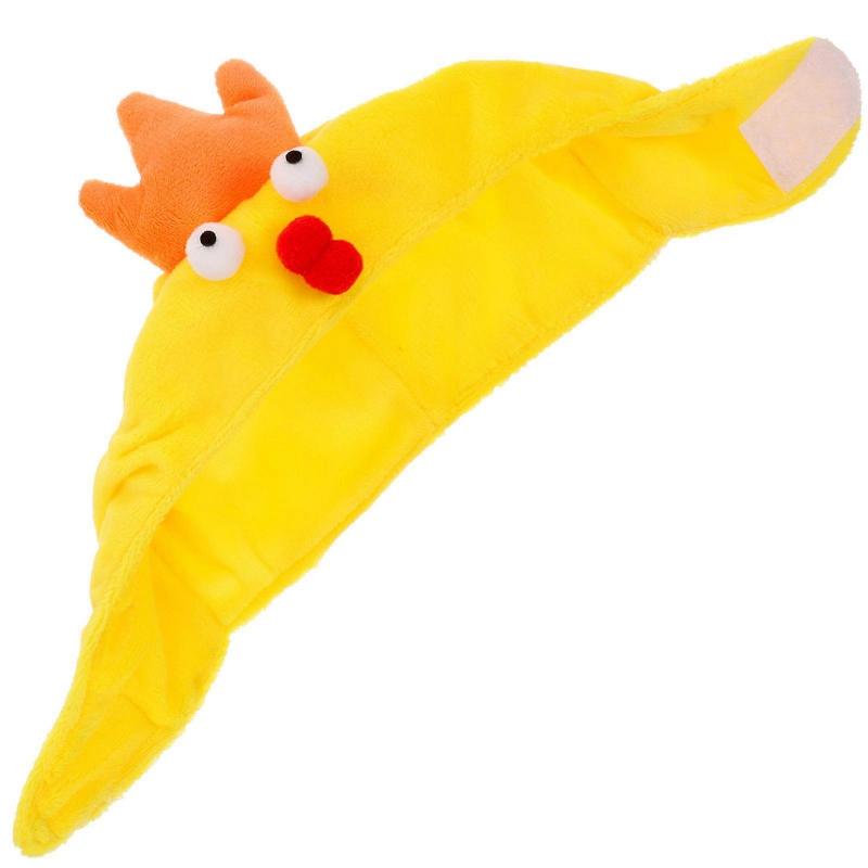 Cartoon Pet Hat Protective Warm Head Cover for Puppy 5Pcs Yellow Decorative