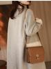 2025 Autumn/Winter Korean Style Slimming Loose Mid-Length Woolen Coat