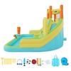 Inflatable Bounce House, 13.3 X 11.4 X 8.4 Ft Inflatable Bounce House Water Slide, Bouncer Castle with Climbing Wall, Double Tall Slides, Splash Pool