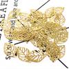 Hollow Leaves Filigree Metal Crafts Pendant Charm Decoration for DIY Necklace Clothing Jewelry Handicraft Making Accessories