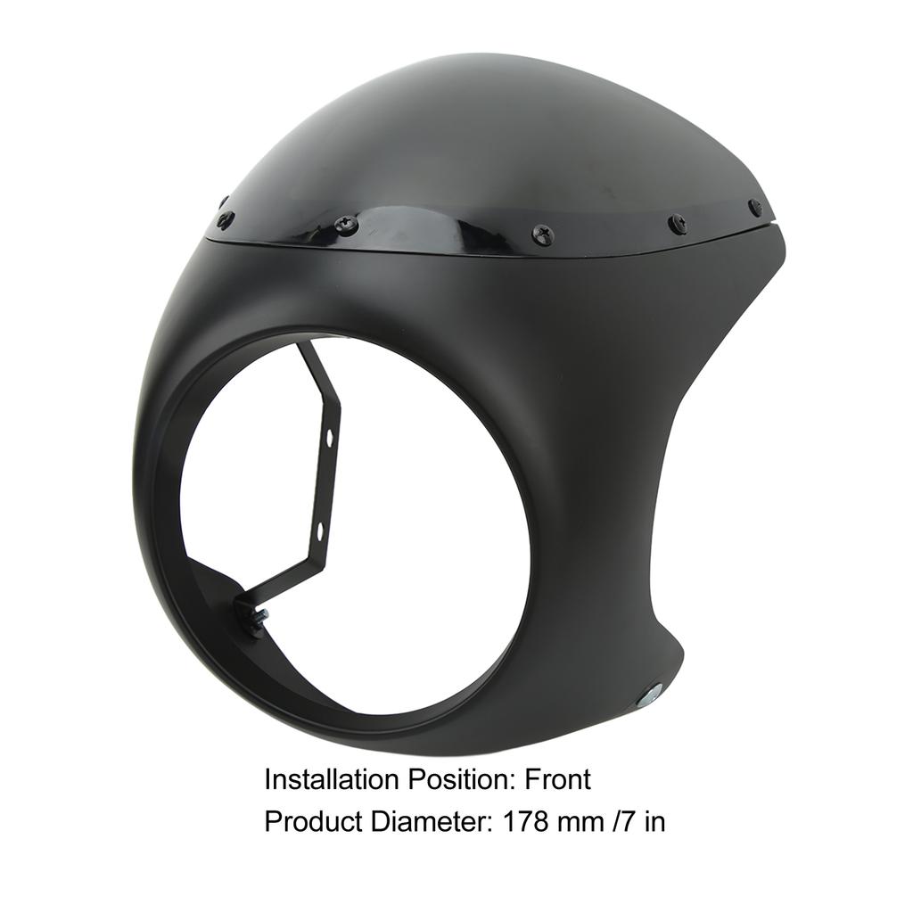 7in Motorcycle Headlight Fairing     Aging Resistant   Fit for Round Headlights Motorbike