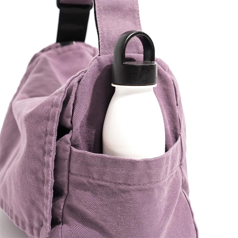 Canvas Bag Unisex Crossbody Bag Student Class Shoulder Messenger Bag
