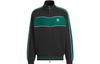 Originals Men's Black Colorblock Logo Stand-Collar Retro Track Jacket IZ1524