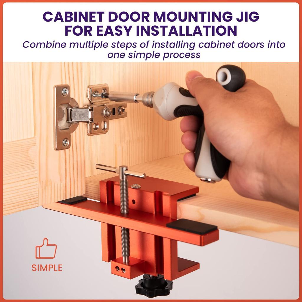 Convenient Cabinet Door Mounting Solution Cabinet Mounting Clip Cabinet Door Installation Tool for DIY Enthusiasts
