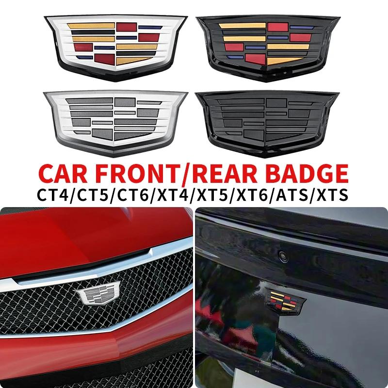 For Cadillac CT4 CT5 CT6 XT4 XT5 XT6 ATS XTS Car Front Grille Emblem Rear Tail Bumper Trunk Sticker Badge Styling Accessories