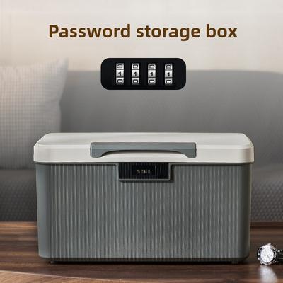 Creative Locked Storage Box Household Valuables Storage Bins Bedroom Password Organize Box Modern Home Organization Accessories