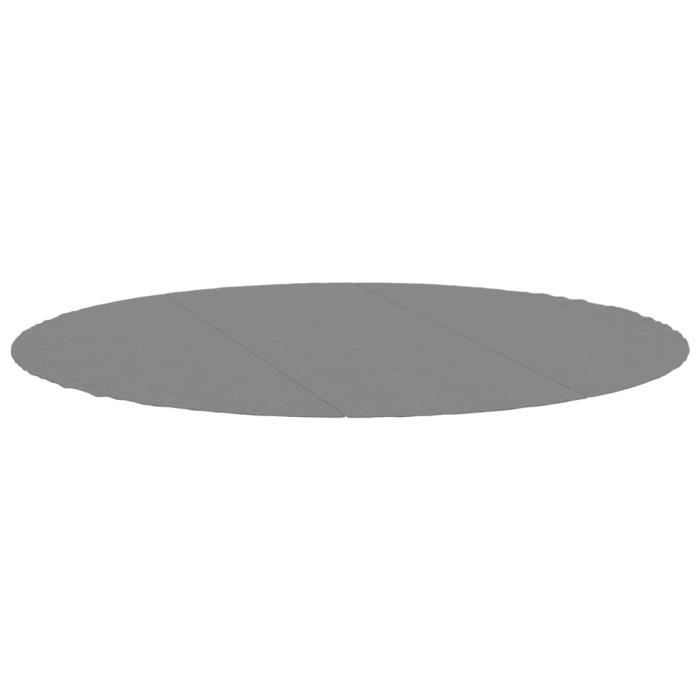 VidaXL Light Grey Swimming Pool Cover Ø396 Cm Geotextile Polyester 94226