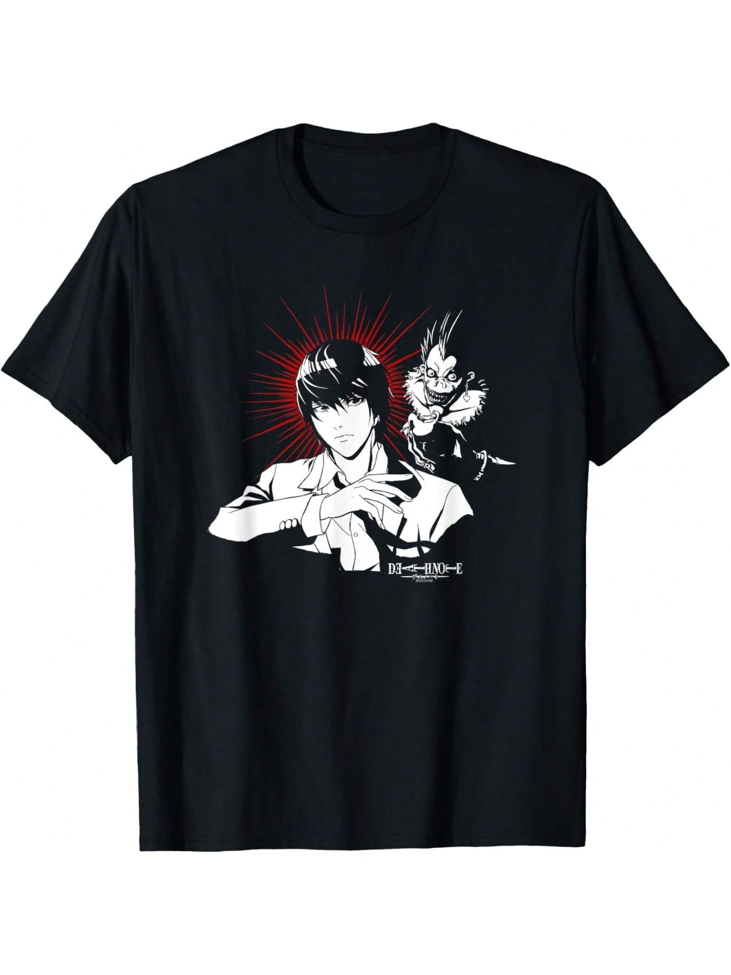 Deaths Notes Ryuk And Light With Halo Anime T-Shirt S разноцветный