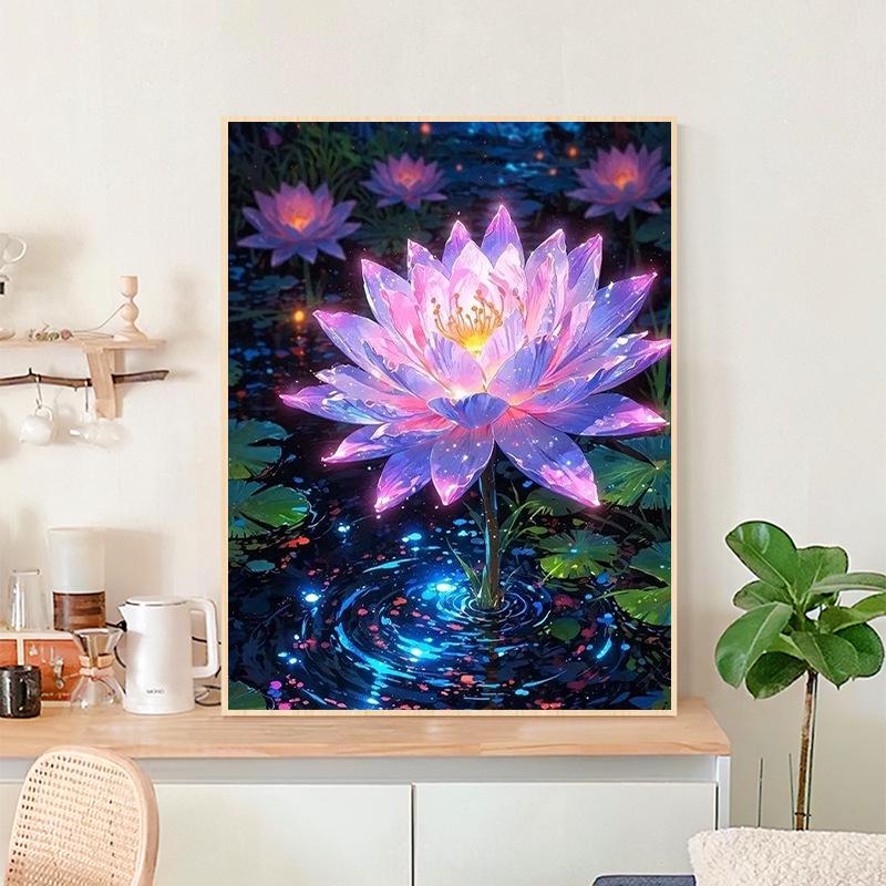 Lotus DIY Acrylic Digital Oil Painting Kit - No Frame