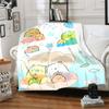 1pc Blanket Sumikko Gurashi1 Print Design, Lightweight Blanket for Sofa, Bed- Soft &Warm, Gift for All Seasons like Christmas, Halloween