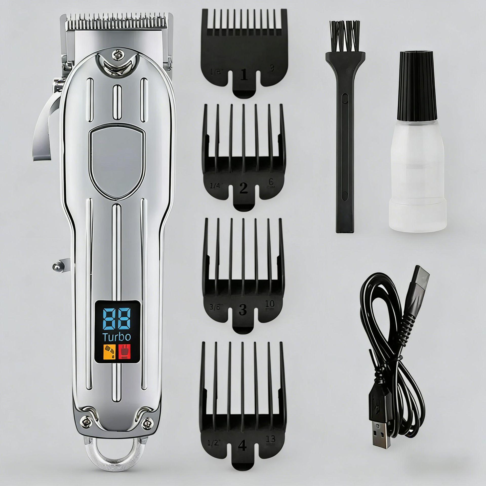 High-Power Titanium Men s Electric Hair Clipper and Trimmer