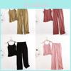 Modal Sleepwear Set For Women With Loose Fit Ruffle Pants Breathable Loungewear For Home Use