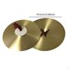 2 Pieces Crash Cymbals Musical Instrument for Drum Set Sturdy Traditional Hand Cymbal Alloy