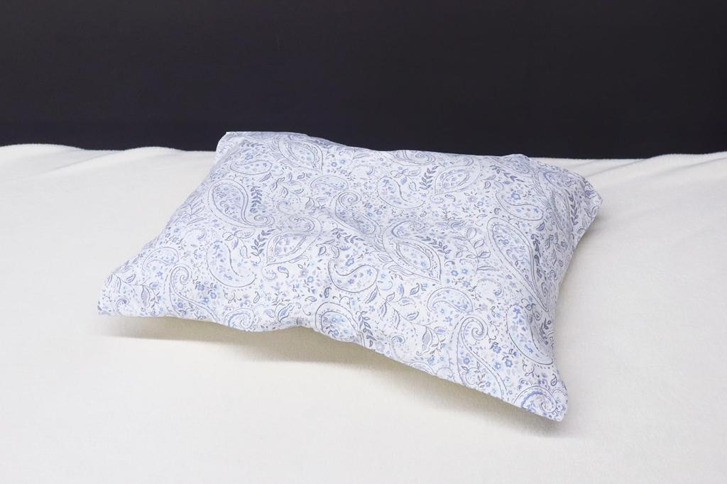 Romance Kosugi Pillowcase (63 X 43 Cm) Made In Japan, 100% Skin-Friendly Cotton, Blue