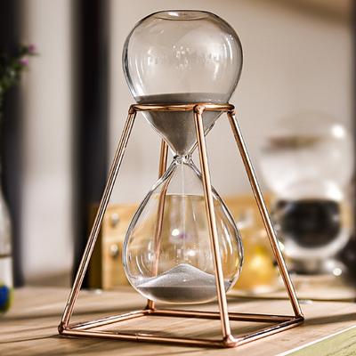 Large Metal Hourglass Timer 30 Minutes Nordic Style Light Luxury Timer Hourglass Creative Office Living Room Decoration LD425