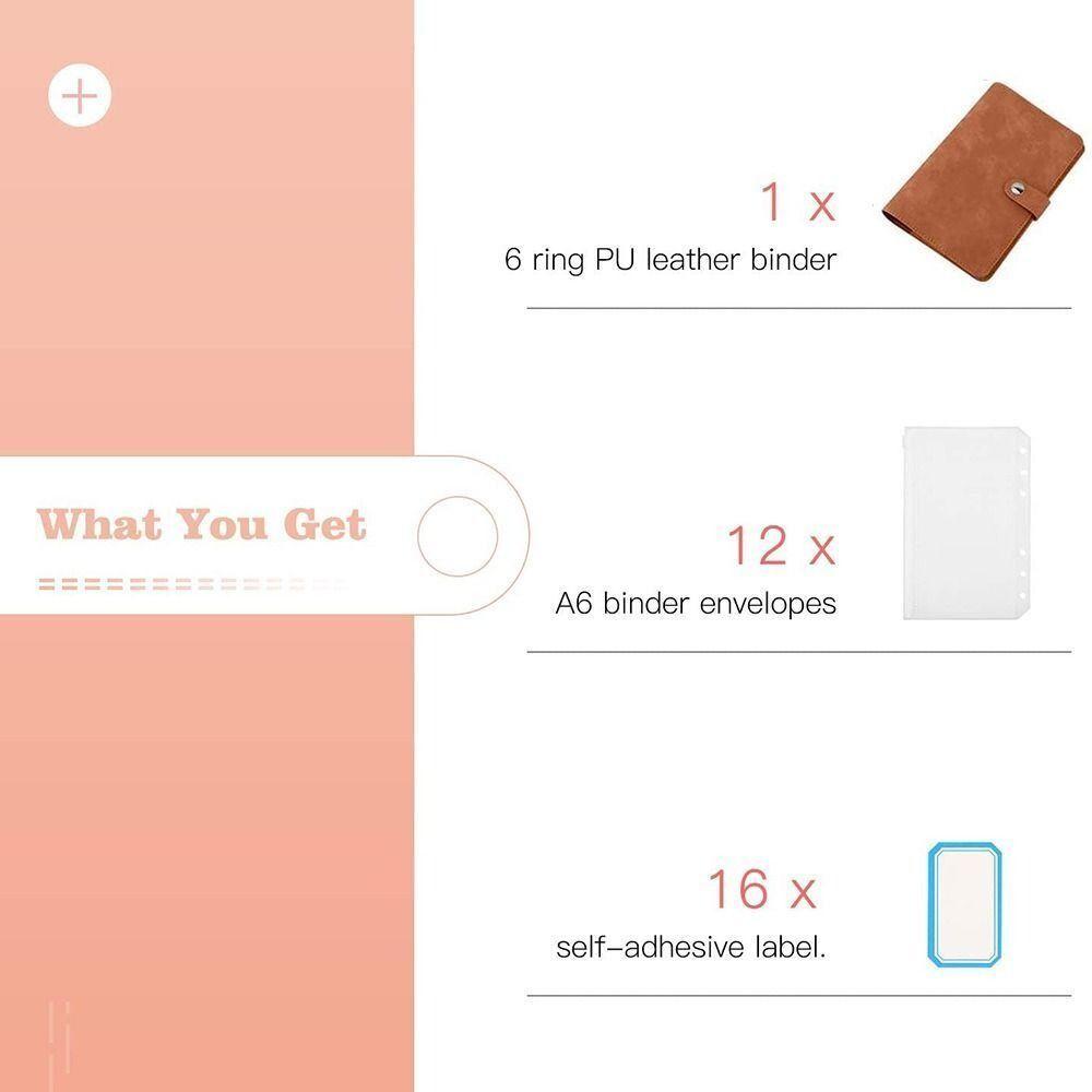 A6 Notitieboek Spiraalbinding Dagboek Planner Draagbare Contant Geld Budget Planner