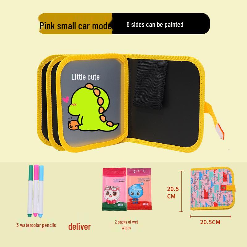 Portable Children's Drawing and Coloring Board - Reusable, Erasable, and Compact Toy for Kids