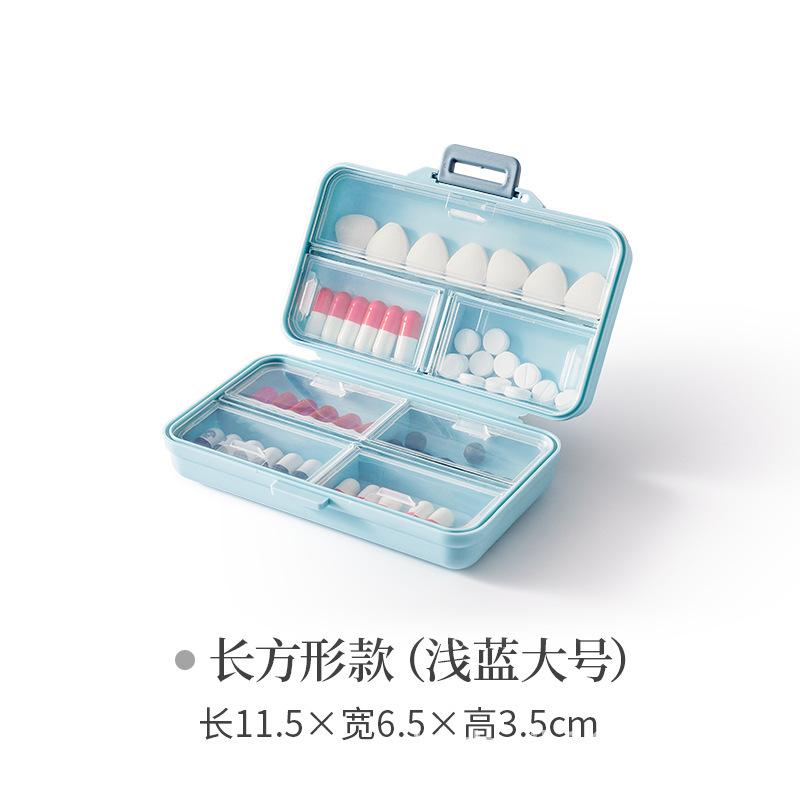 Portable Medicine Box Sub-packing Mini 7 Days Old Man Travel Pillboxes Large Capacity Storage Box