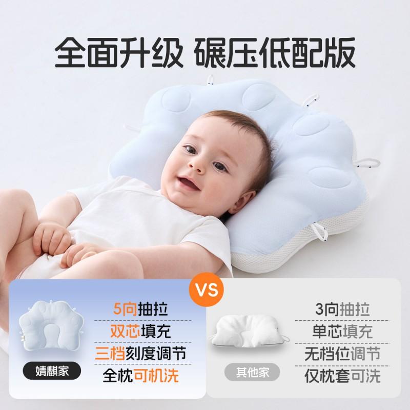 JQ Jingqi Baby Head Shaping Pillow 0-6 Months Newborns Prevent Flat Round Correction