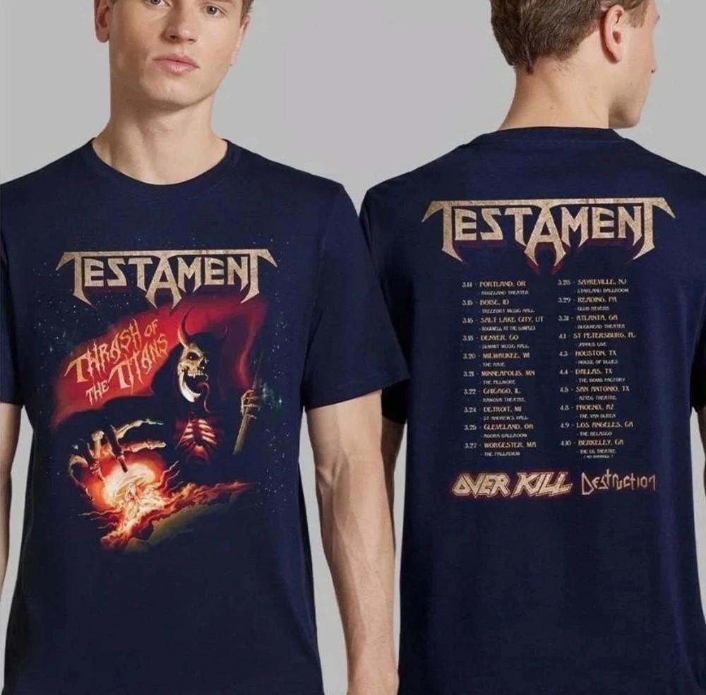 Testament Thrash Of The Titans North America Tour 2026 T shirt Unisex T-Shirt S