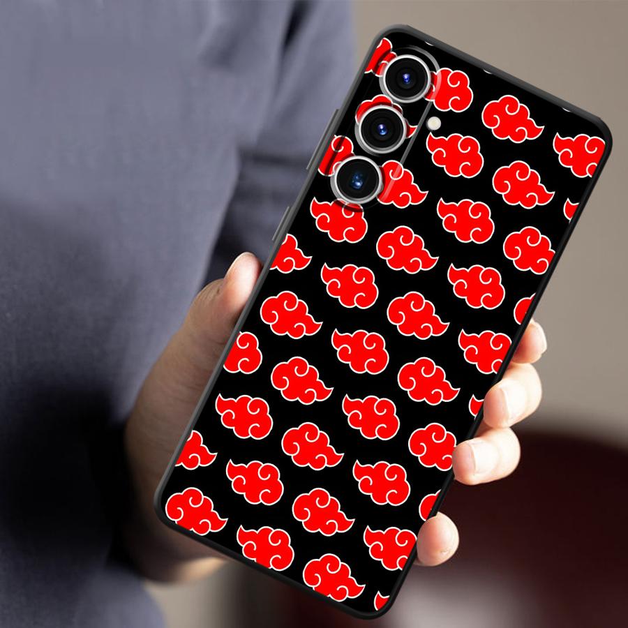 Cool Akatsuki Logo Black Soft Phone Cover Case for Samsung Galaxy A25 A71 A32 A51 A73 A23 A53 A26 A72 A35 A36 A24 A55 A41 A22