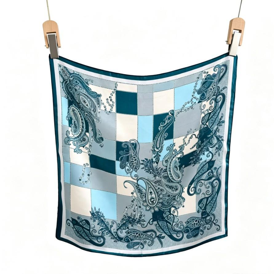 100% Mulberry Silk Small Square Scarf - European Style, High-End Feel, Perfect for Mother's Birthday or Business Gift
